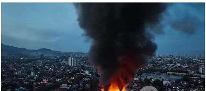 火势持续超过3小时! 菲律宾大火导致770个家庭失去家园