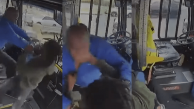 起争执司机遭殴打拉离座位　巴士无人驾驶直撞商店
